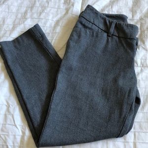 Gray dressy ankle pant